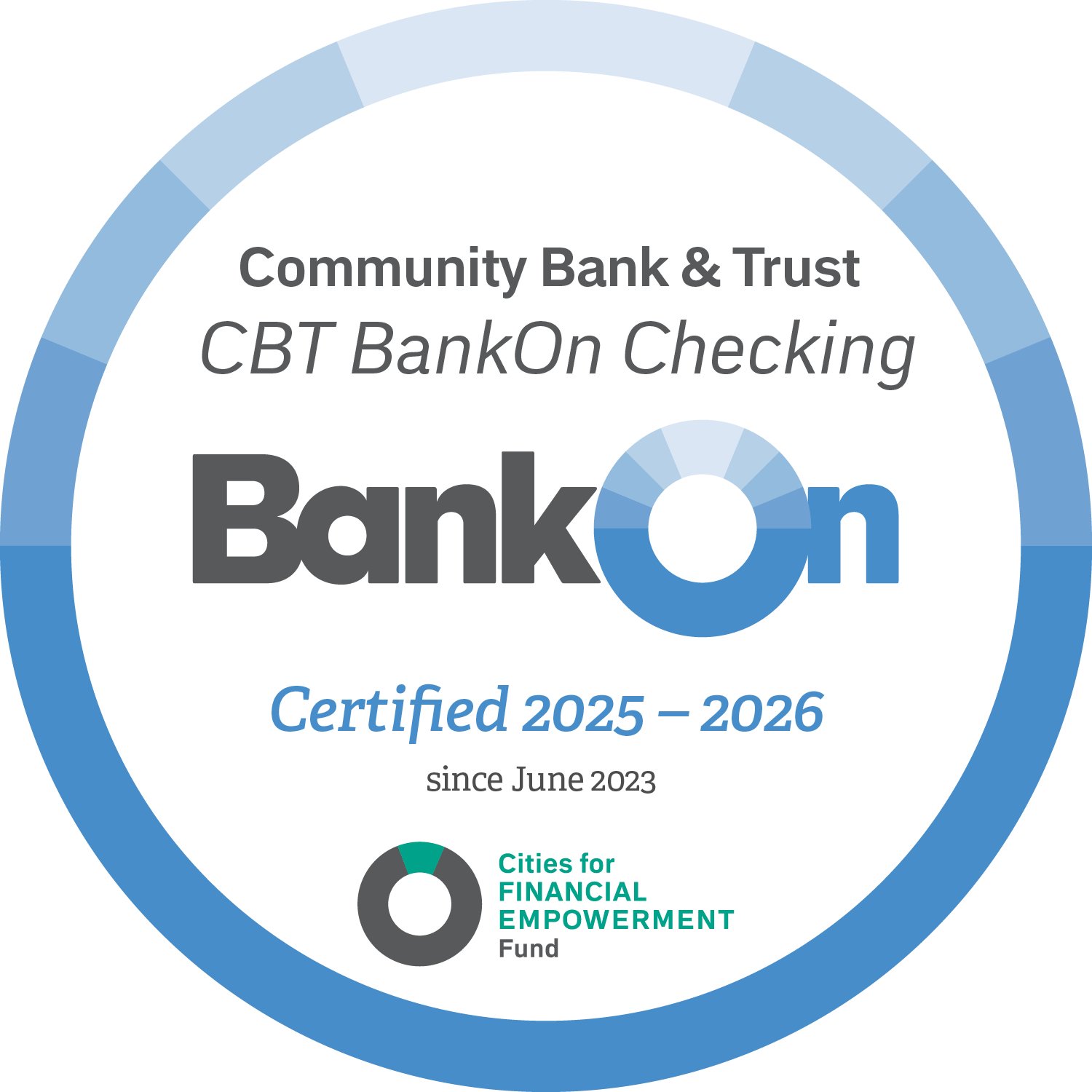 Community bank trust cbt bankon checking 2025 2026